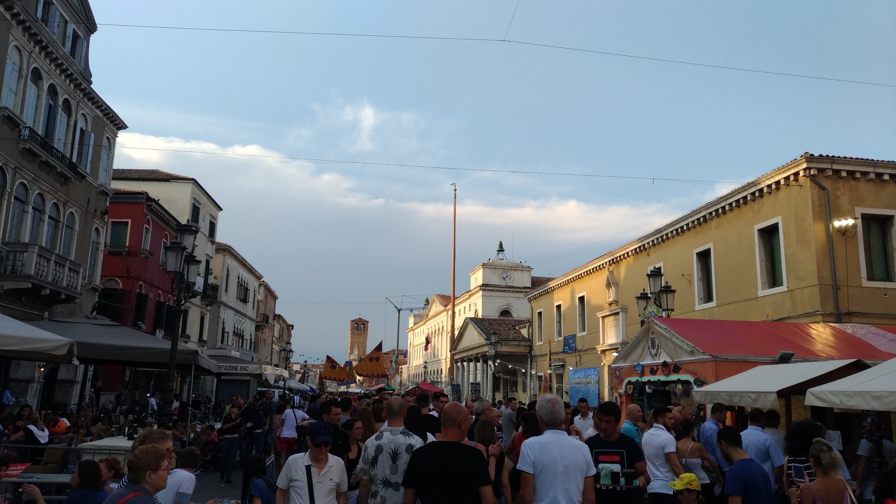 chioggia durante la sagra del pesce