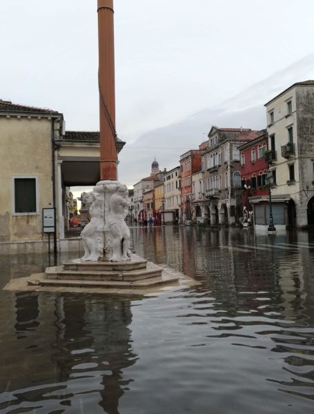 immagini di Chioggia con l'acqua alta