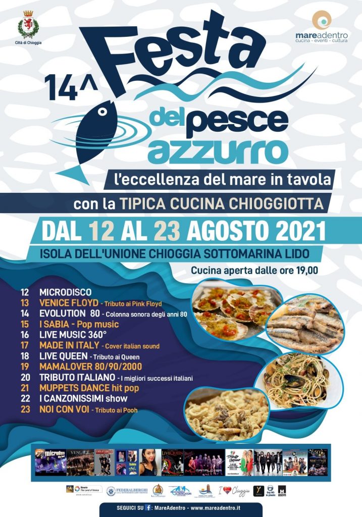 festa del pesce azzurro 2021 cene chioggia sagre