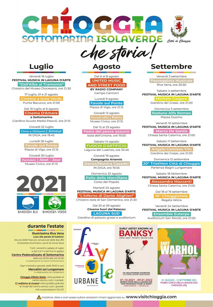 eventi Chioggia estate 2021 Sottomarina