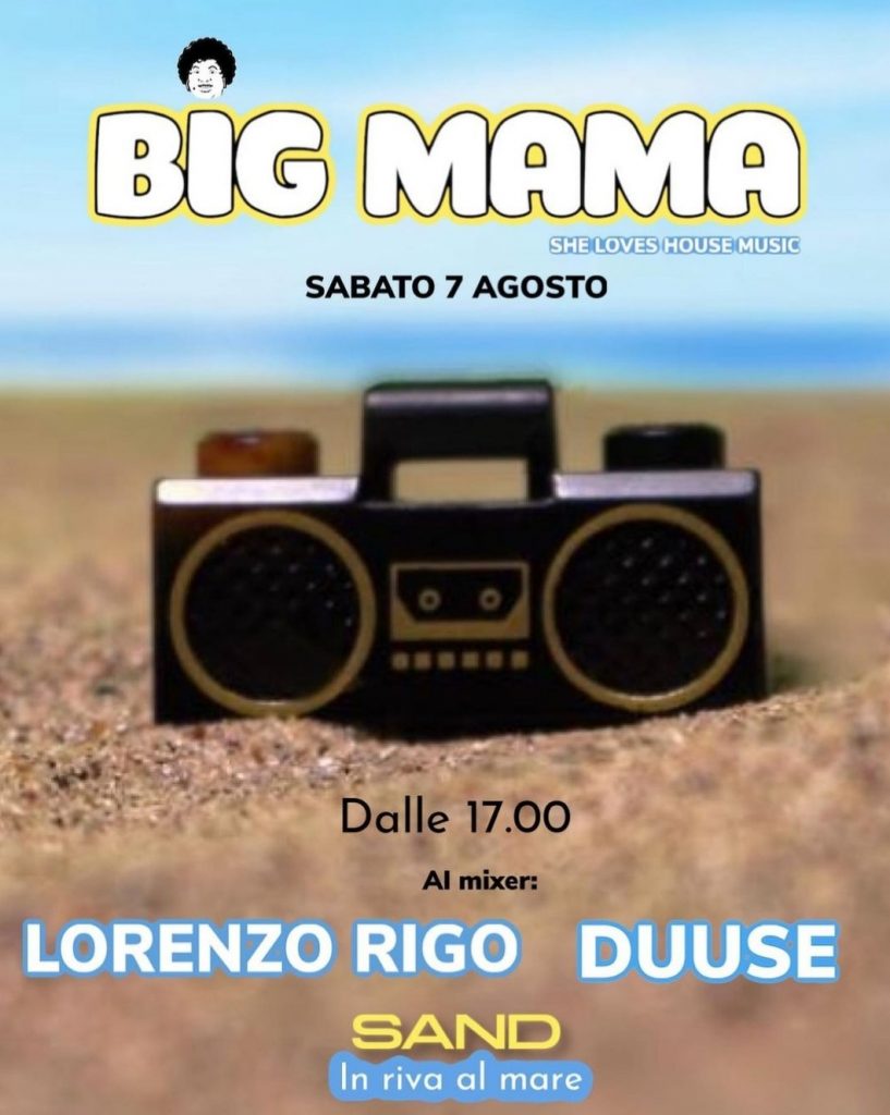 big mama spiaggia musica Sottomarina
